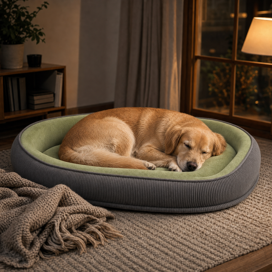Denhaven – Two-Sided Bolster Dog Bed With Raised Edge