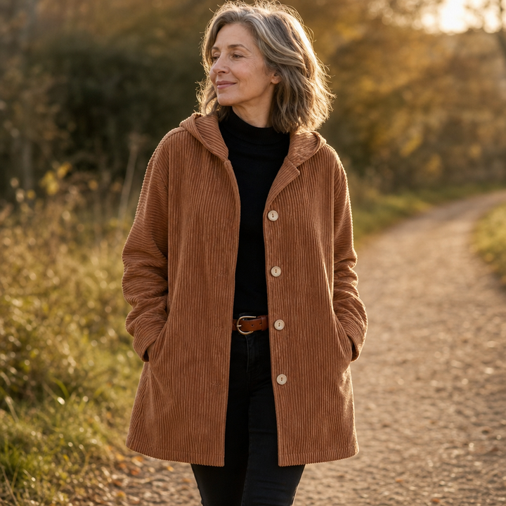 Corduvie – Ribbed Corduroy Hooded Overshirt