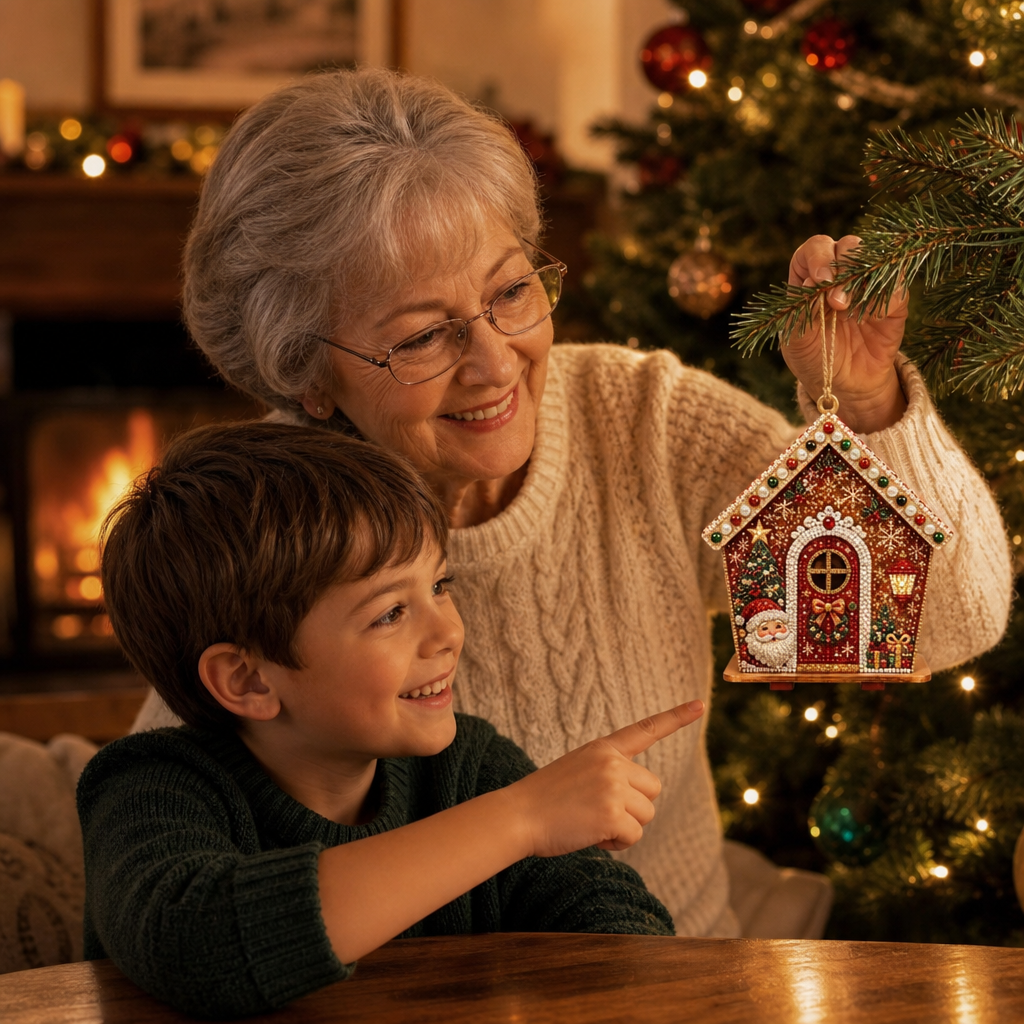 Pearlnoel – 3D Pearl Gingerbread House Craft Kit
