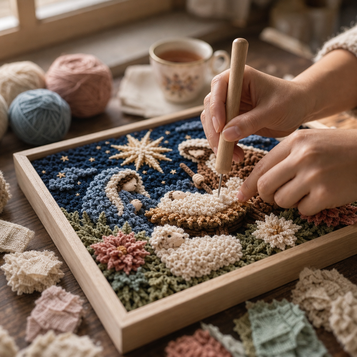 Faithtuck – Shepherd 3D Fabric Poke Art Kit