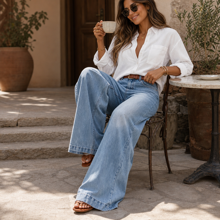 Elongue – High-Rise Extra-Wide-Leg Jeans