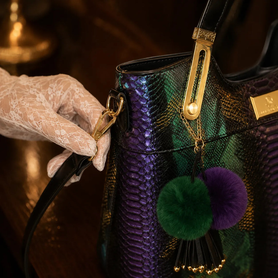Vestralia – Iridescent Snakeskin Tote Bag
