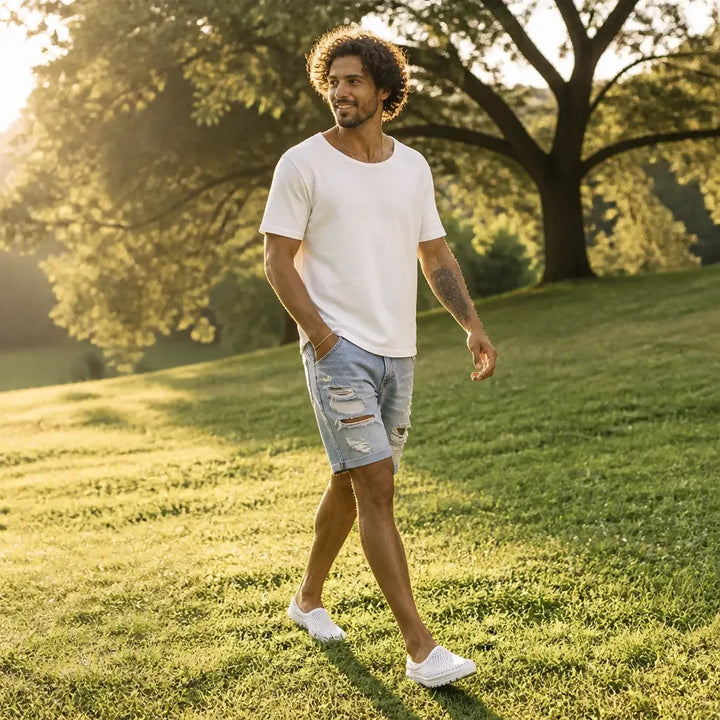 Airstep – Men's Breathable Mesh Slip-On Mules with Cushioned EVA Sole