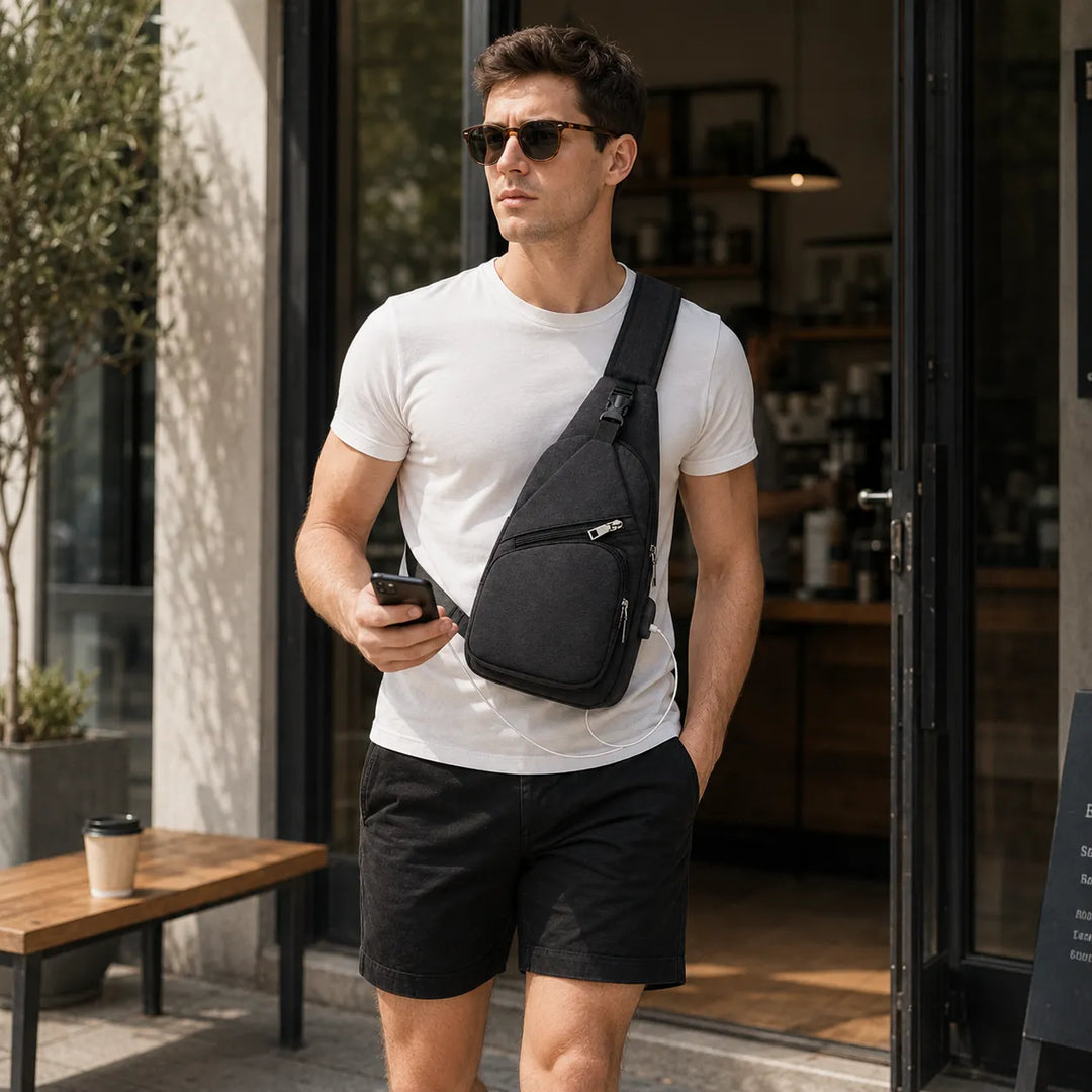 Slynx – Crossbody Sling Bag with USB Charging Port