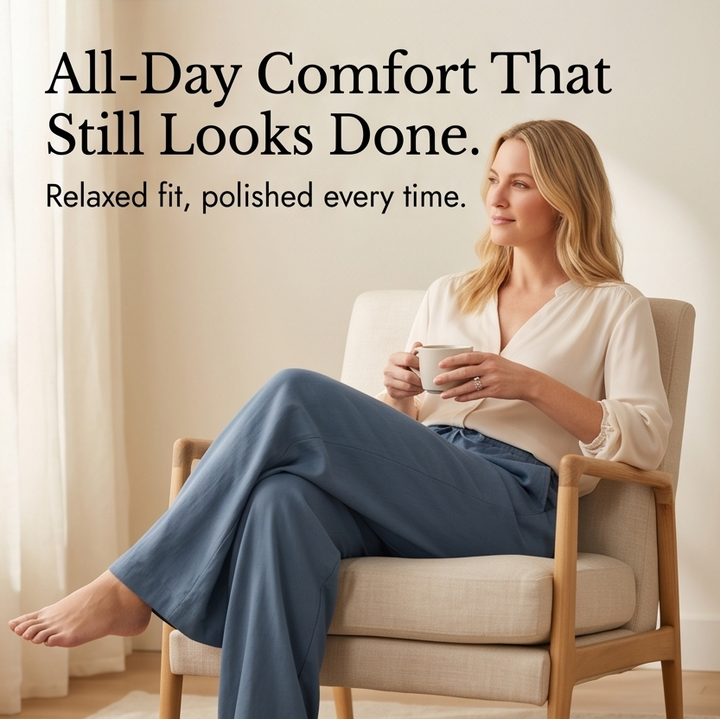 Linavia™ – Breezy Wide-Leg Pants with Pockets