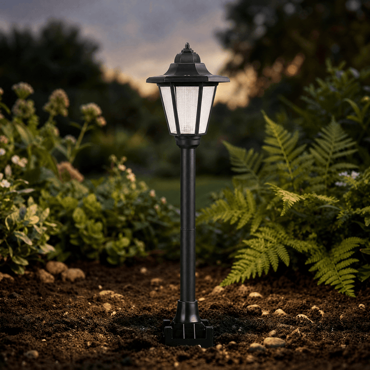 Lumivera – Vintage Hexagonal Solar Garden Light Standard Version / White