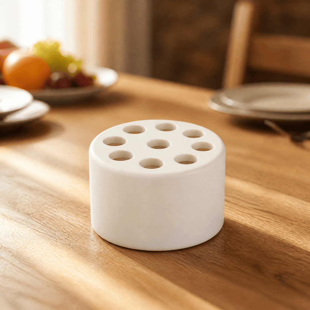Mayfield – Perfectly Organized Flower Arranger White / Small (9 holes)