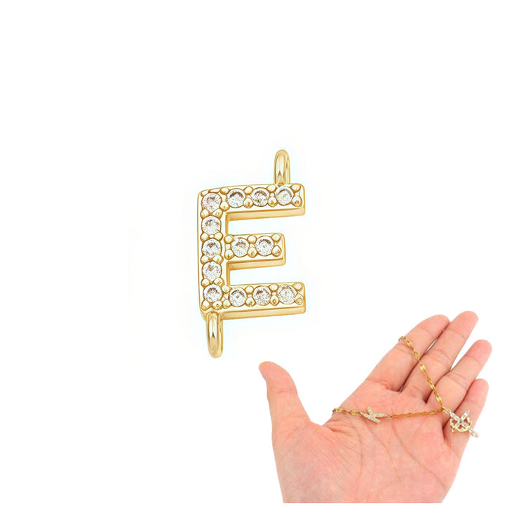 Aurela – Sparkling Initial Cross Necklace