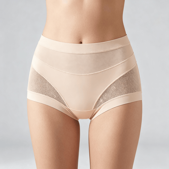 Nuvelle – Seamless High-Waist Mesh Panties Nude / M
