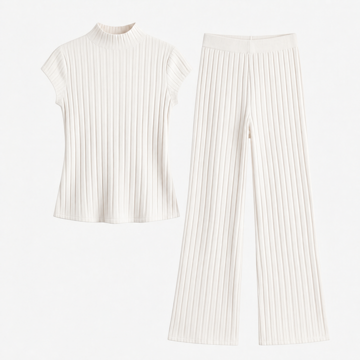 Selmira – Women's Ribbed Knit Two-Piece Set