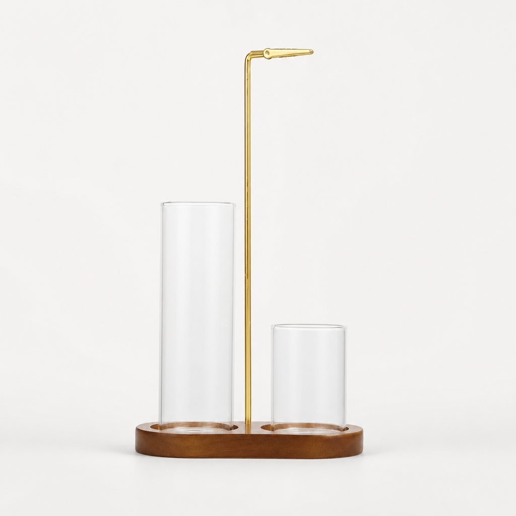 Ashvia – Dual Glass Cup Incense Ash Catcher