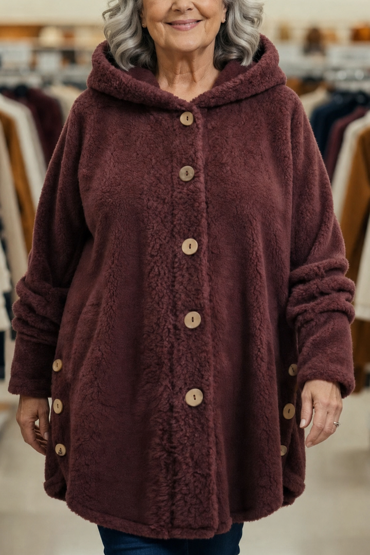 Fenwick – Button-Front Fleece-Look Shirt Jacket