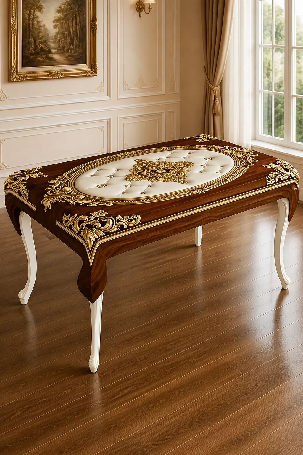 Tavolara – Ornate Embossed Tablecloth And Chair Cover Set
