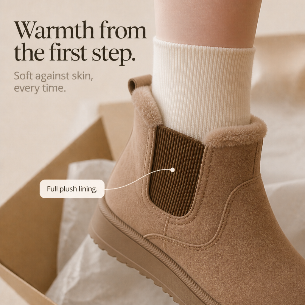 Cozywalk – Fur-Lined Slip-On Winter Boots