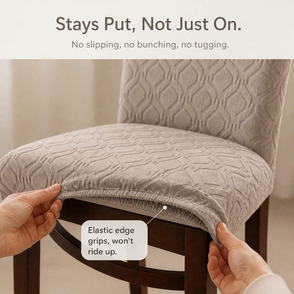 Snugfit – Stretch-Fit Anti-Slip Dining Chair Cover