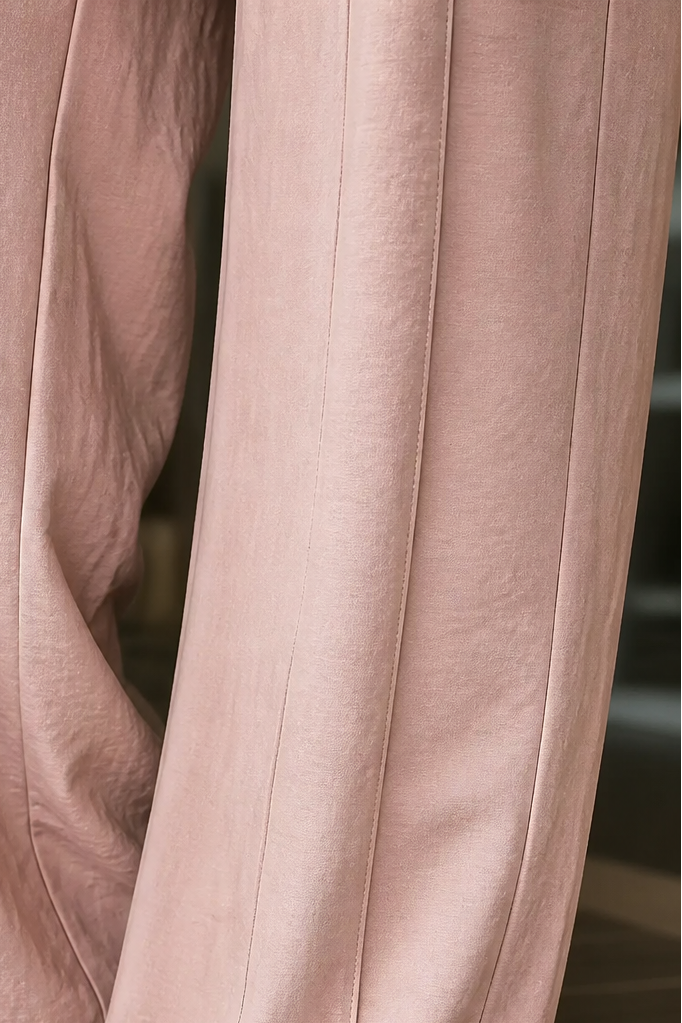 Trouserie – Drawstring Wide-Leg Trousers With Elastic Back