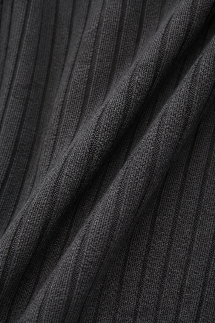 Ribwell – High-Waist Ribbed Knit A-Line Midi Dress