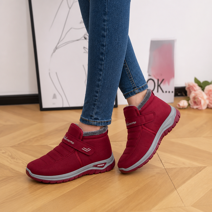 Cozara - Fur Lined Slip On Winter Boots