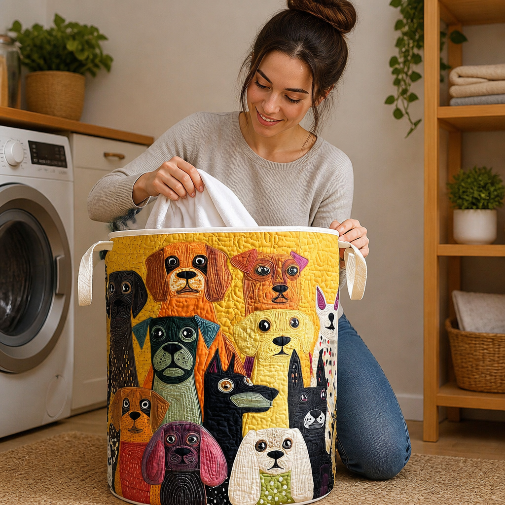Fillfast – Quilted Animal-Print Foldable Storage Basket