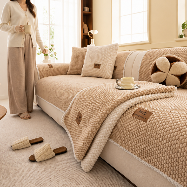 Nestora – Modular Non-Slip Chenille Sofa Cover