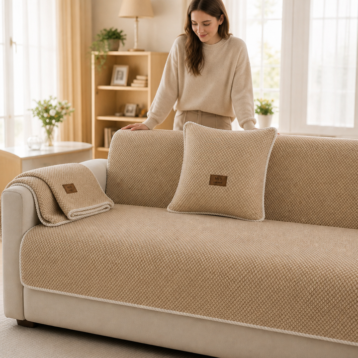Nestora – Modular Non-Slip Chenille Sofa Cover