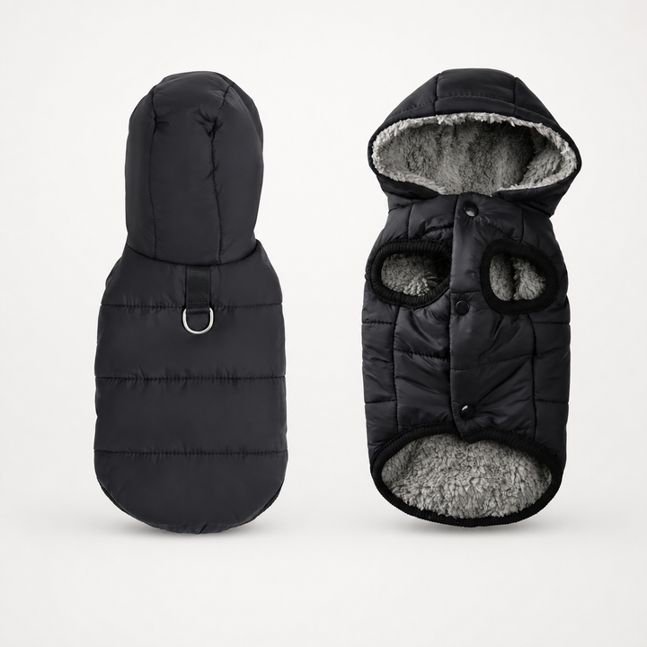 Trekwarm – Windproof Fleece-Lined Dog Coat With Harness Ring