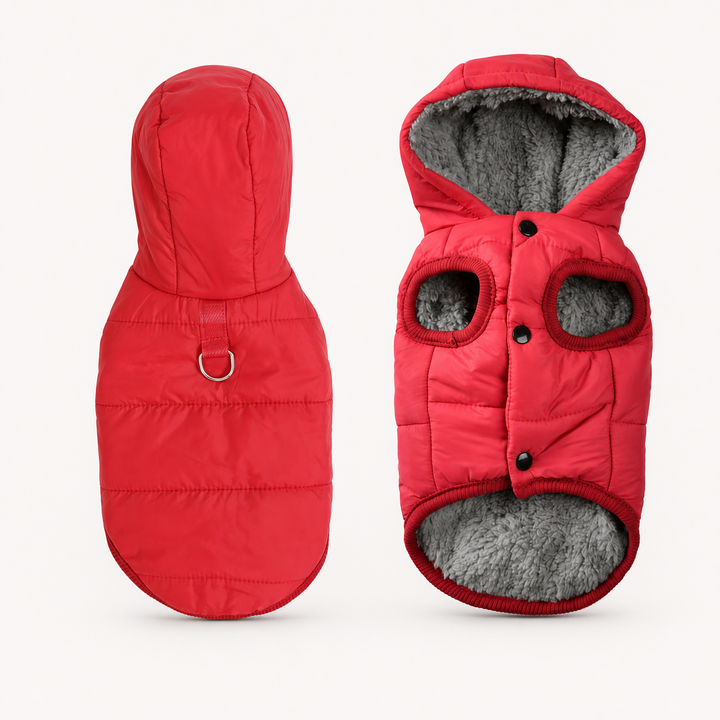 Trekwarm – Windproof Fleece-Lined Dog Coat With Harness Ring