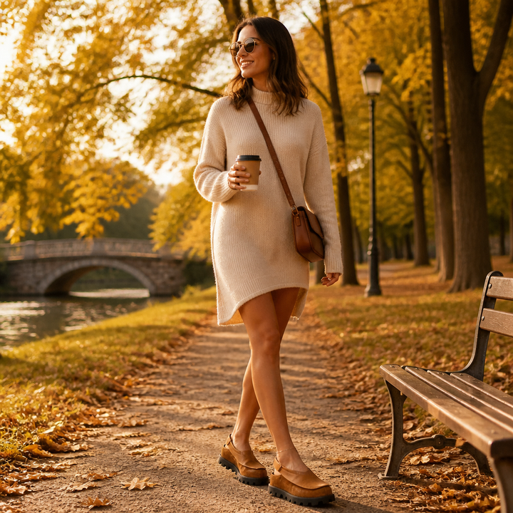 Solvana – Cushioned Leather Slingback Flats