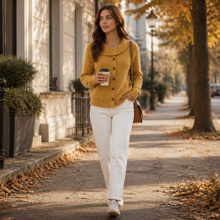 Draperie – Oversized Waterfall Collar Knit Cardigan