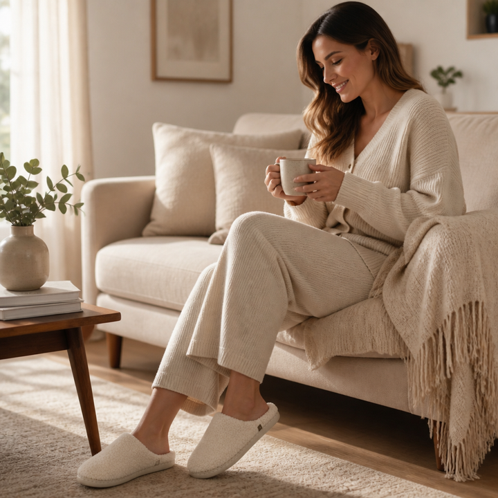 Toastia – Plush Indoor-Outdoor Non-Slip Slippers