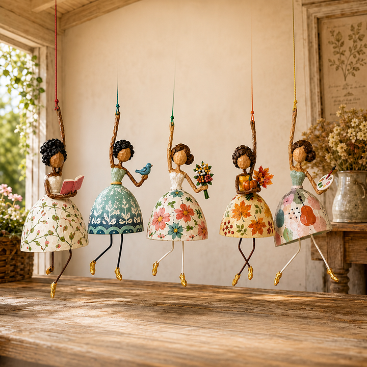 Twirlfolk – Hand-Painted Dancing Lady Hanging Ornament