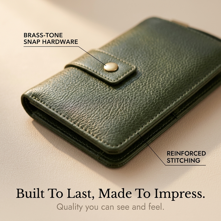 Veluna – Long Wallet with Phone Pocket and Wrist Strap