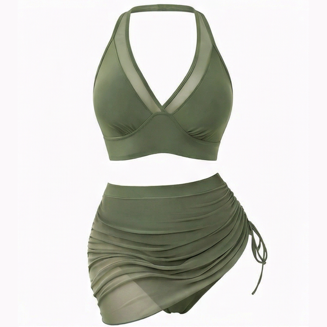 Solivia – Women's Flattering 3-Piece Resort Bikini Set