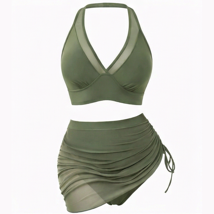 Solivia – Women's Flattering 3-Piece Resort Bikini Set