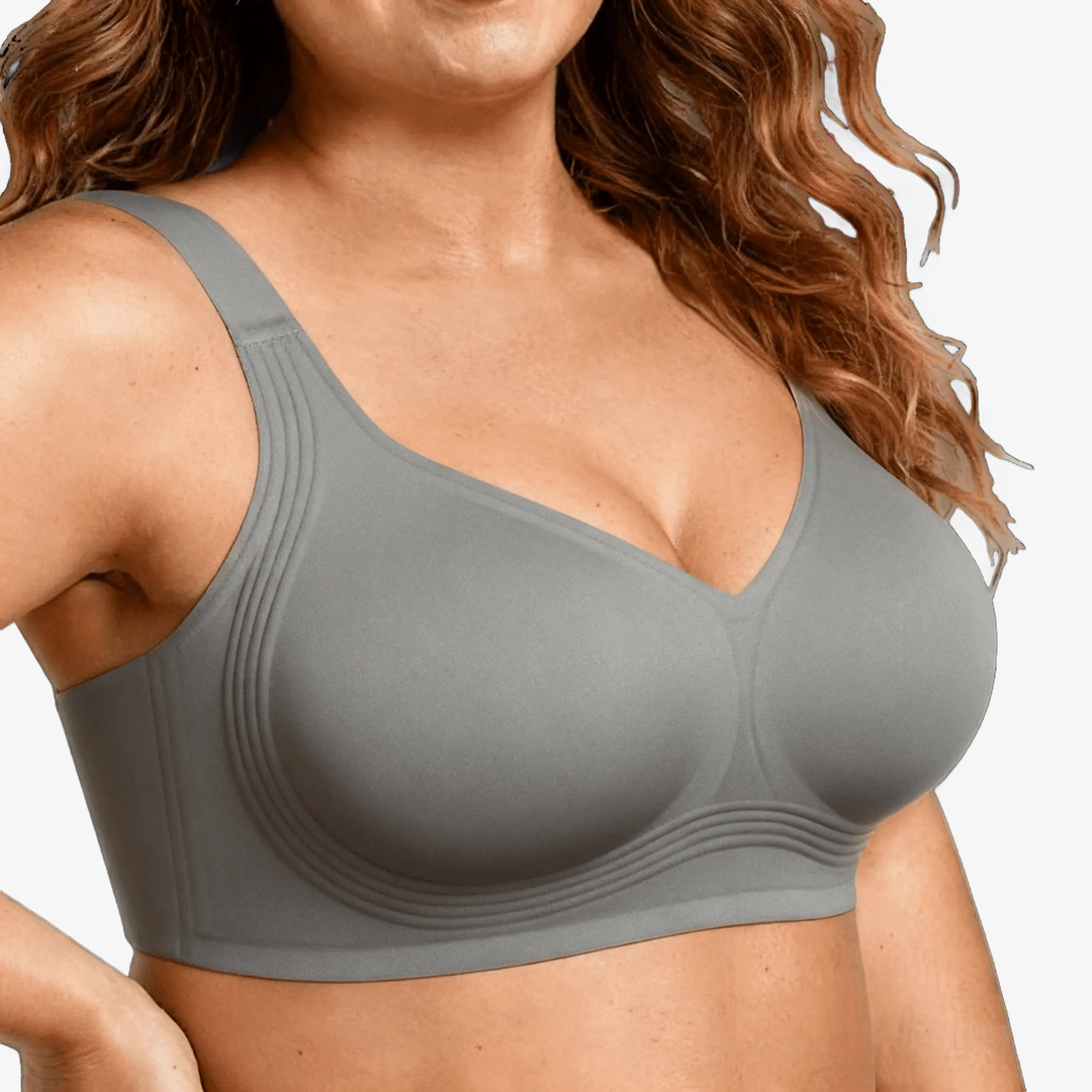 JelliShape - Women's 4 Layer 360° Jelly Strips Wireless Bra Grey