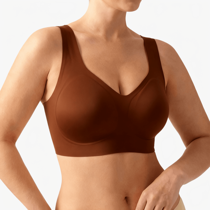 Veluna – Wire Free Lifting Jelly Bra Brown
