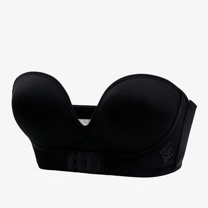 LuxeLift - Soft Stay-Put Strapless Bra for Women Black