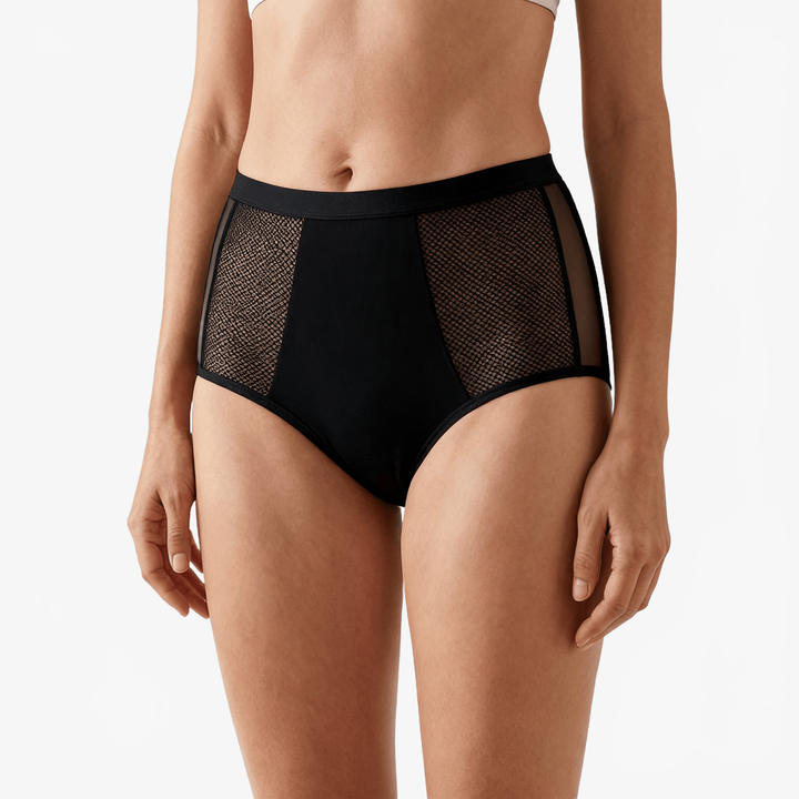 Flowella - Breathable Leak Proof Period Underwear Black / L