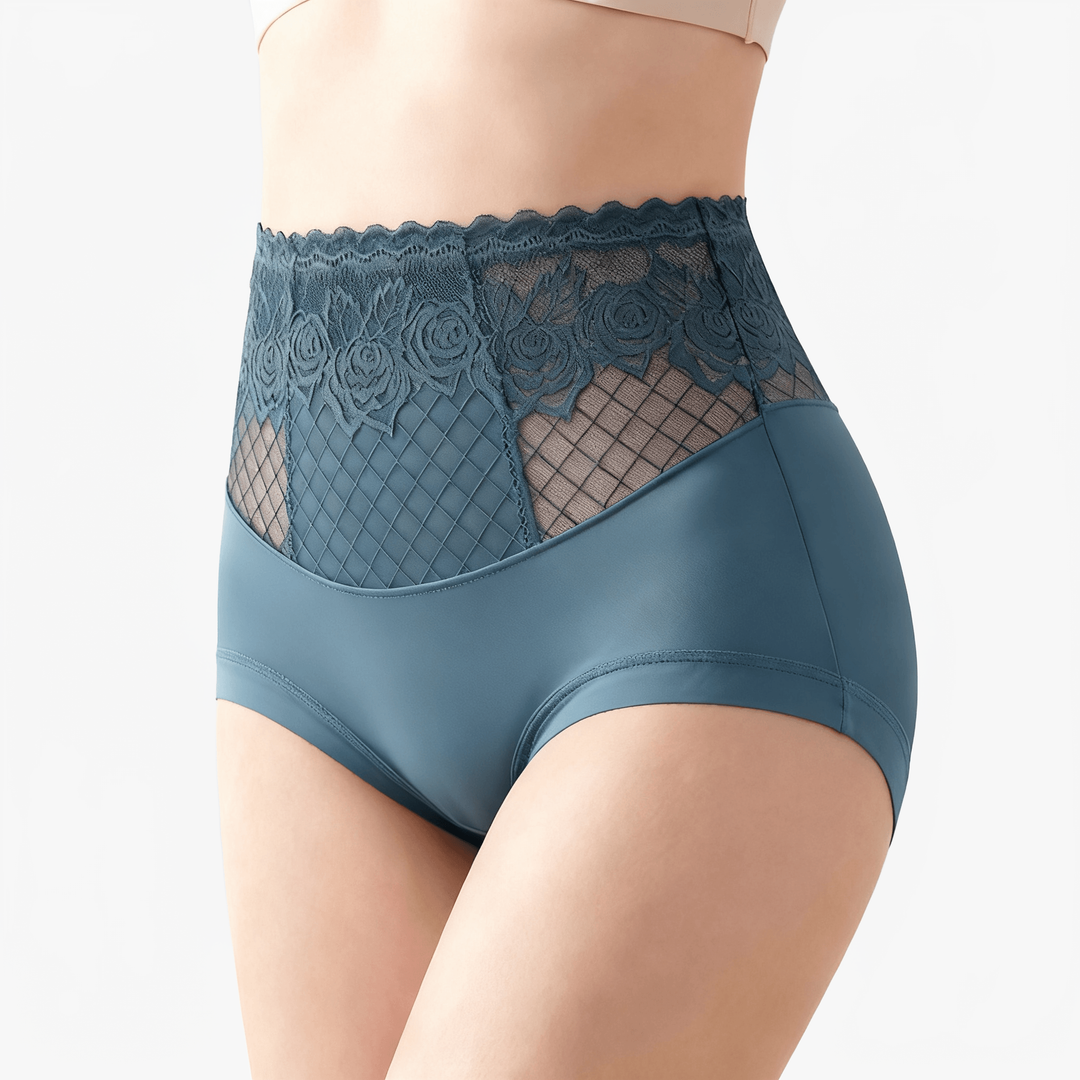 Lacyfit – Silky Sculpt High Waist Shaping Panties Dusty Blue