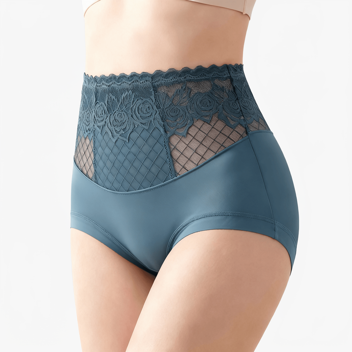 Lacyfit – Silky Sculpt High Waist Shaping Panties Dusty Blue