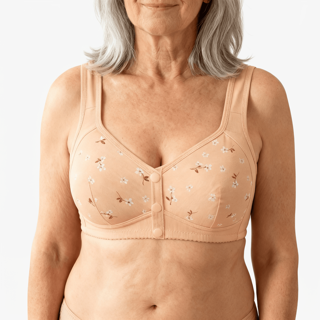 DaisyBra – Wireless Front Closure Comfort Bra Nude