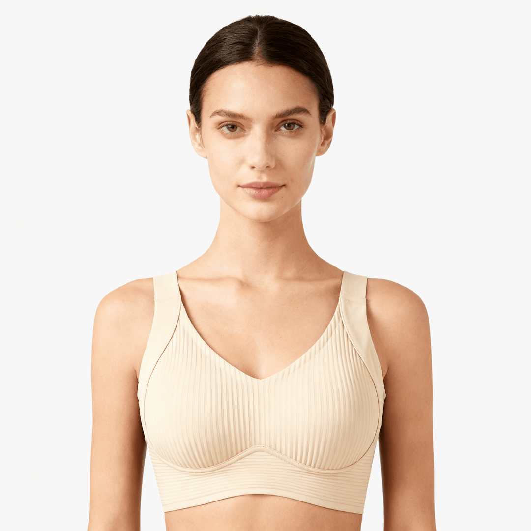 Veluna – Wireless Full Support Cooling Bra Beige