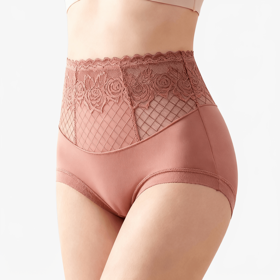 Lacyfit – Silky Sculpt High Waist Shaping Panties Dusty Rose