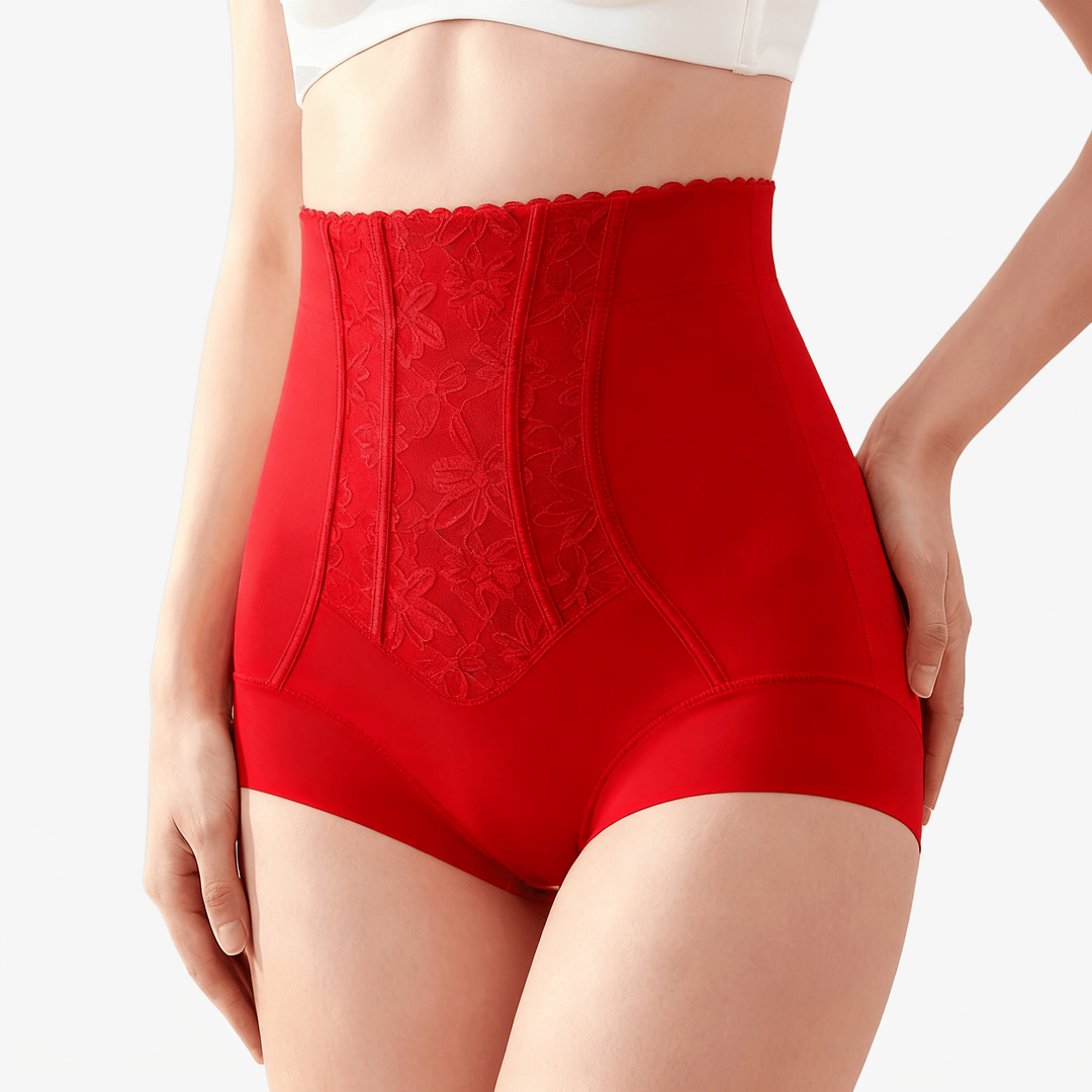 Silhera – High-Waist Shaping Panty for Tummy Control Red