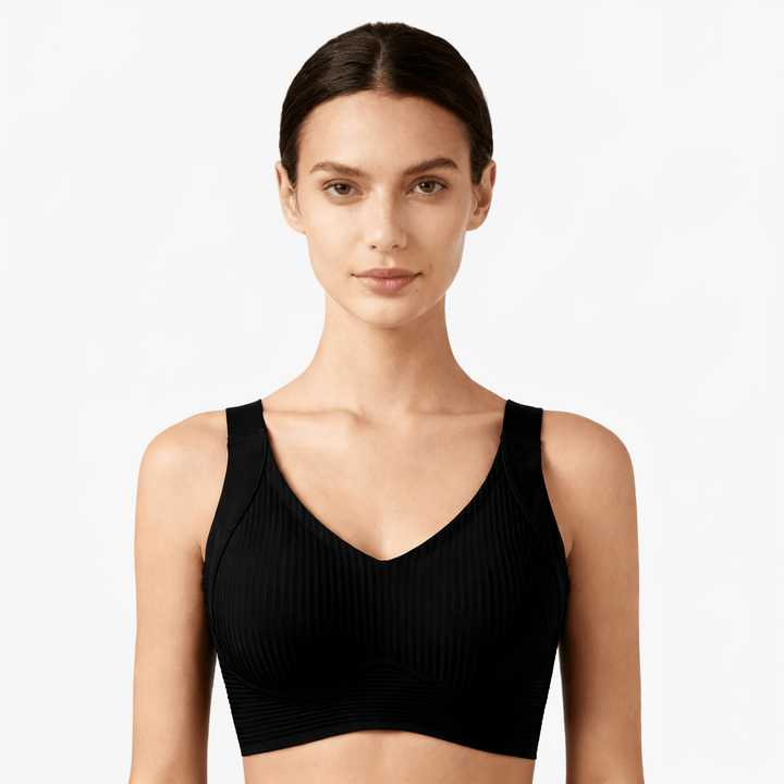 Veluna – Wireless Full Support Cooling Bra Black