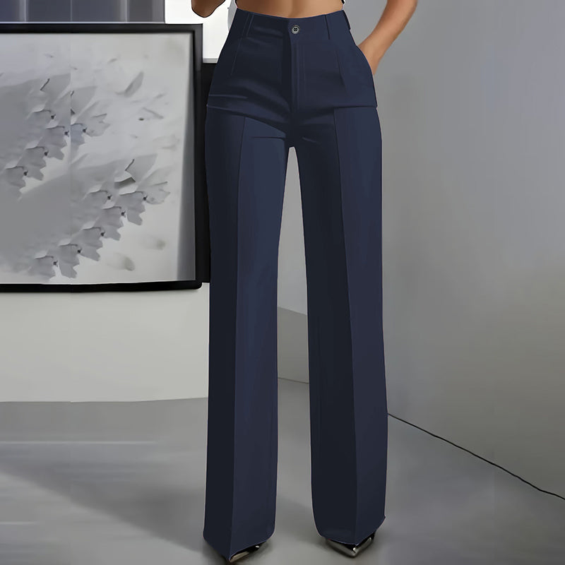Elara - High Waisted Wide Leg Suit Trousers Clarendale Elara - High Waisted Wide Leg Suit Trousers Clarendale