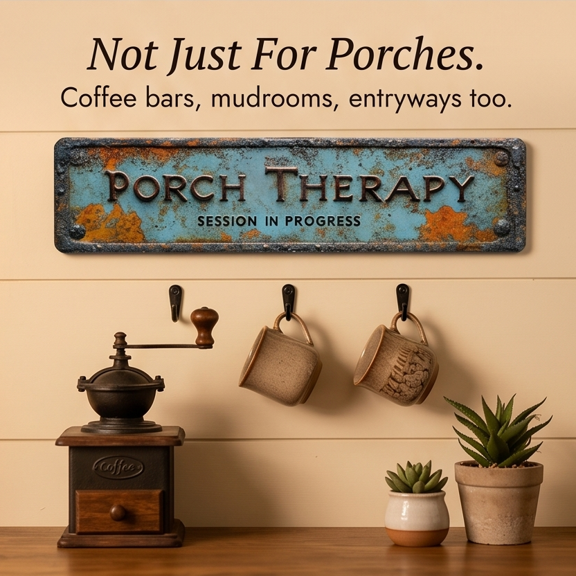Porchly – Vintage Farmhouse Porch Therapy Plaque