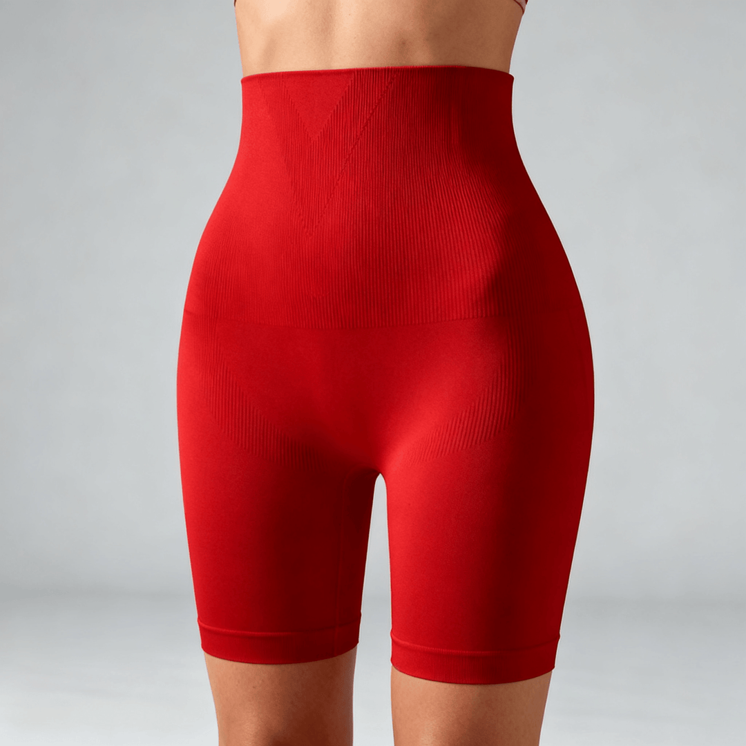 Sculpta – High Waist Tummy Control Shaping Shorts Red / S