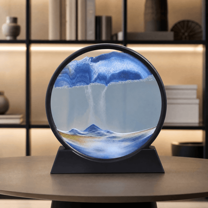 Serenitas – Sand Motion Art for Peace of Mind Blue / Black