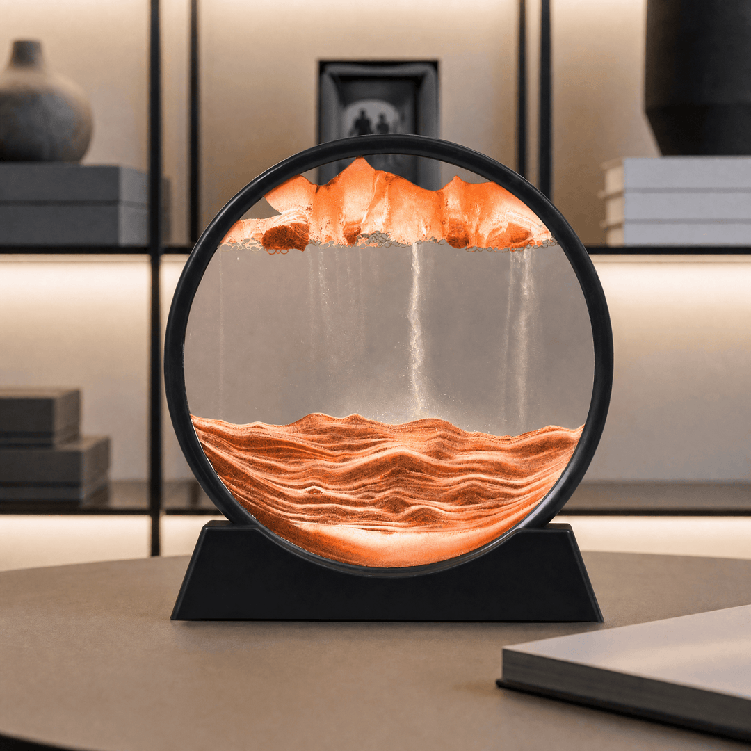 Serenitas – Sand Motion Art for Peace of Mind Desert Color / Black